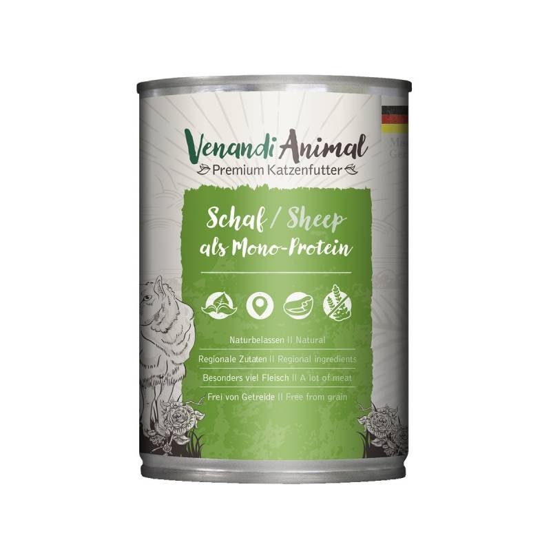 Venandi Animal Schaf als Monoprotein 12x400g von Venandi Animal