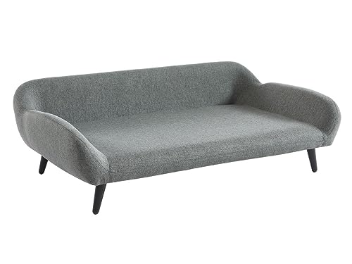 Vente-unique-Tiersofa - 99 x 61 cm - Stoff & Metall - Grau - ZOLIA von Vente-unique