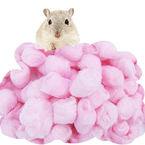 Vepoty Hamster Warmer Baumwollkugel 100pcs Warme Bettzeug Baumwollkugel Füllstoff Winter Haustier Baumwollkugel Kreativer Haustierdecke von Vepoty