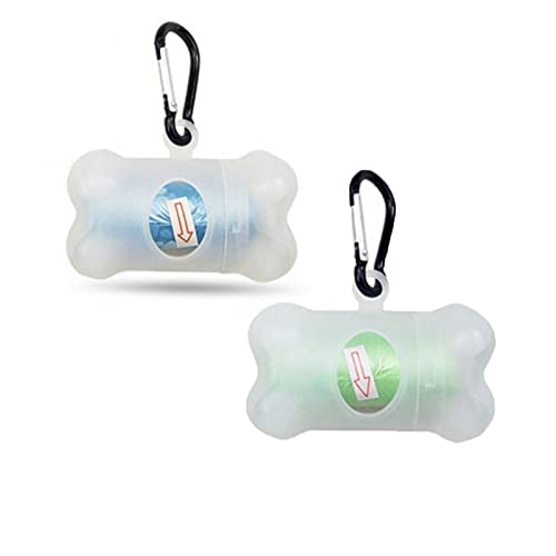 Hundekotbeutelspender Edelstahl Carabiner Clip Transparent Hundeabfall Poopbags Halter Für Outdoor von Vepoty