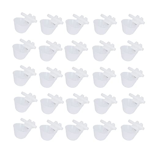 Automatische Küken Wasser Schüssel 25PCS Huhn Wasser Schüssel Hängen Trinken Schüssel Automatische Geflügel Trinken Tasse Landwirtschaft Liefert von Verdant Touch