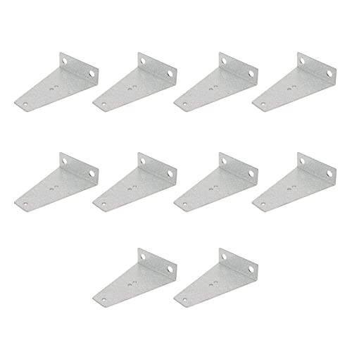 Futterschnurhalter 10 Stück/Set Futterleine Unterstützung Aluminium Zink Platte Rostfrei 11,5x8cm für Brutschuppen von Verdant Touch