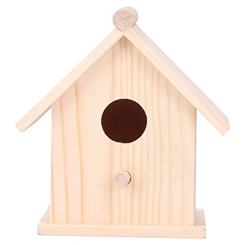 Garten Vogelhaus Holz Vogelhaus Innovative hängende Vögel Nester Käfig Outdoor Garten Dekor Ornament von Verdant Touch