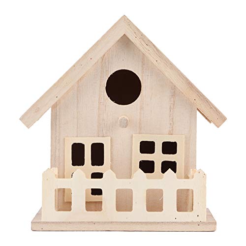 Hängende Vogelhaus Holz Vogelhaus Nester Outdoor Hängende Vögel Papageien Ruhen Zucht Box Dekoration von Verdant Touch