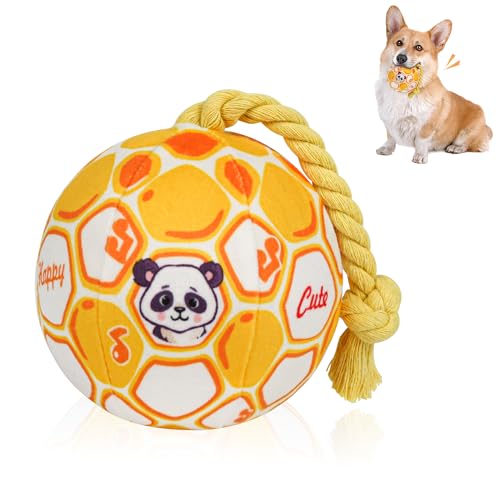 VerdeVilla Hundespielzeug für kleine Hunde, interaktives Hundespielzeug, quietschender Hundespielzeug, Seil, Plüschspielzeug, weich gefüllt, Kauspielzeug, Welpenspielzeug, um sie zu beschäftigen, für von VerdeVilla