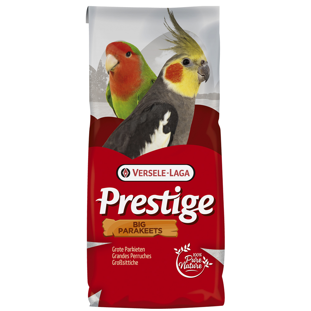 5 kg gratis! 20 kg Versele-Laga Prestige - Großsittiche von Versele Laga