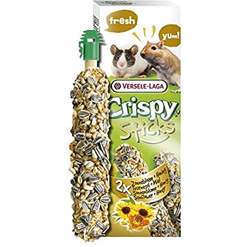 Crispy Sticks Rennmäuse-Mäuse Sonnenblume + Honig 2 Stück 110g von Versele-Laga