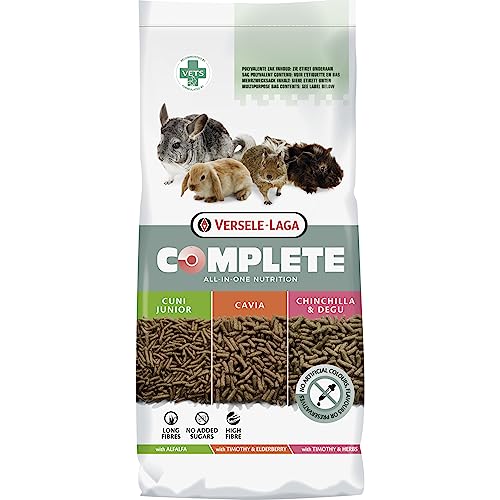 VERSELE-LAGA - Complete Chinchilla & Degu - Extrudiertes Alleinfutter für Chinchillas und Degus - 8kg von Versele-Laga