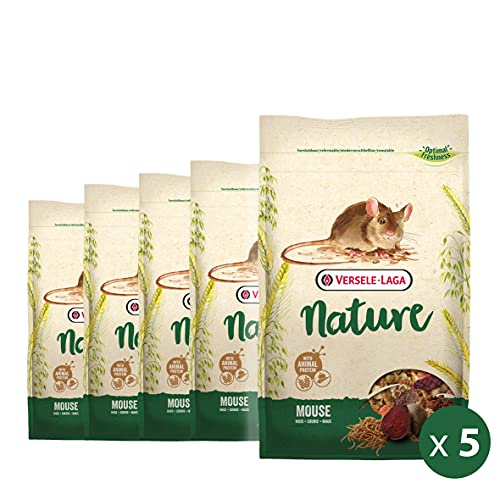 VERSELE-LAGA - Nature Mouse – Abwechslungsreiche und reich an Getreide für Mäuse – 5 x 400 g von Versele-Laga