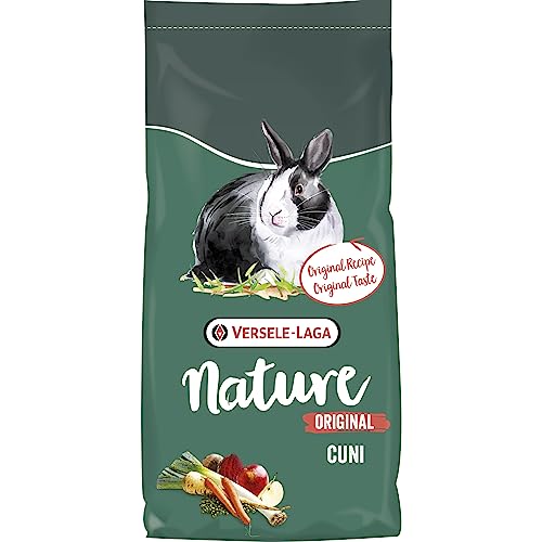 VERSELE-LAGA – Nature Original Cuni – Komplette, abwechslungsreiche und angereicherte Mischung für ausgewachsene (Zwerg-) Kaninchen – 9 kg von Versele-Laga