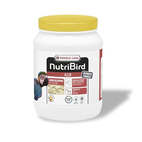 VERSELE-LAGA - NutriBird A19 - Handaufzuchtfutter für Jungpapageien - Ara, Graupapagei, Edelpapagei - Energie - 800g von Versele-Laga