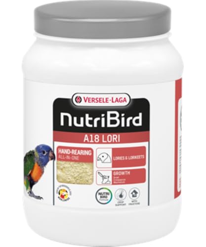 Versele-Laga NutriBird A18 Lori | 800 g | Handaufzuchtfutter für Loris und Loriculus | Zur gesunden Entwicklung von Jungvögeln | Mit Darmflorastabilisatoren und Präbiotika von Versele-Laga