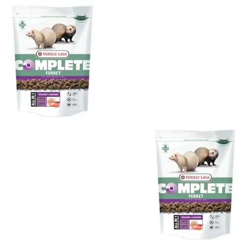 Versele-Laga - Complete Ferret | Doppelpack | 2 x 750 g | Proteinreiche All-in-one-Extrudate für Frettchen | 90% des enthaltenen Eiweißes ist tierischer Herkunft | Ohne Getreide von Versele-Laga