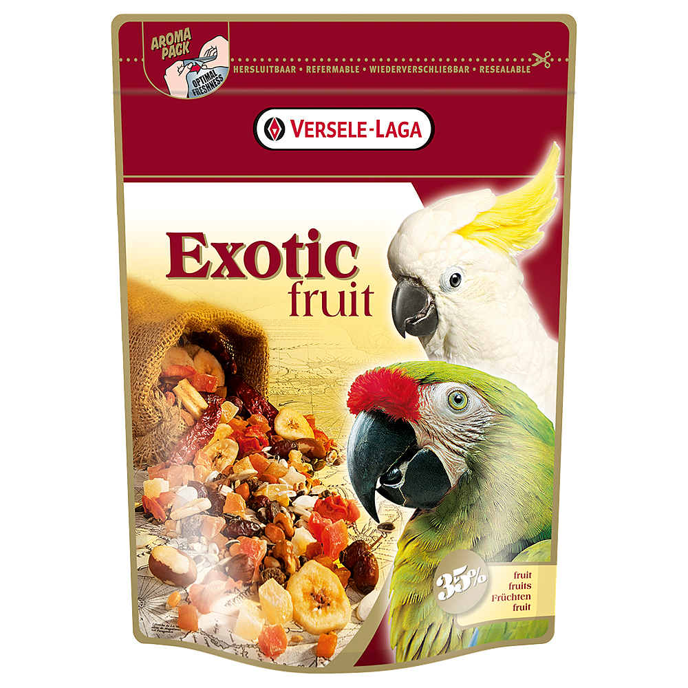 Versele-Laga Exotic Fruit - Obstmischung für Papageien - 2 x 600 g von Versele Laga