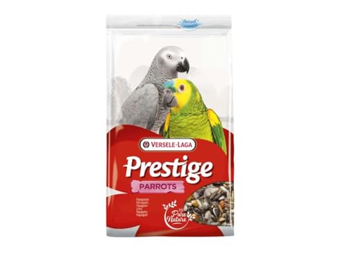 Versele-Laga Prestige Parrots | 3 kg | Ergänzungsfuttermittel für Papageien | Hochwertige Getreide- und Samenmischung | Sonnenblumensaat und Erdnüsse | Ohne künstliche Zusätze von Versele-Laga