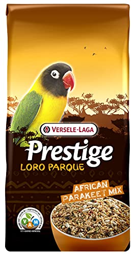 VERSELE-LAGA – Prestige Loro Parque Afrikanische Sittichmischung – Angereicherte, vollständige und abwechslungsreiche Samenmischung – 20 kg von Versele-Laga