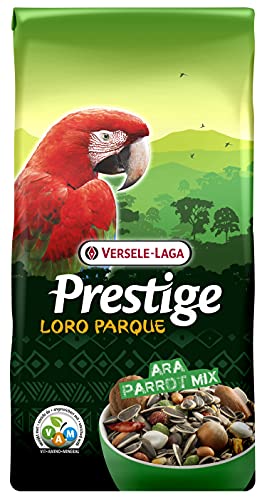 VERSELE-LAGA – Prestige Loro Parque Ara Papageienmischung – angereicherte, vollständige und abwechslungsreiche Samenmischung – 15 kg von Versele-Laga