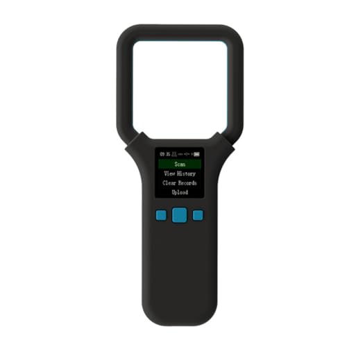 Vesdrtyr Animal RFID-Lesegerät, 134,2 kHz/125 kHz, Haustier-ID-Scanner, Tiermarkenleser, Bluetooth, Mini-Handscanner für Hund, Katze, Pferd, B von Vesdrtyr