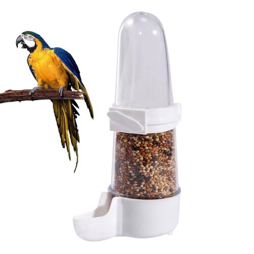 Vesidoloy Automatischer Vogelfutterspender für Käfig – transparenter Sittich-Futterbehälter für Käfig – Wasserspender für Kolibri, Finken, Wellensittiche, Papageienhaus, Nymphensittiche, Lovebirds Vesidoloy Automatischer Vogelfutterspender für Käfig – transparenter Sittich-Futterbehälter für Käfig – Wasserspender für Kolibri, Finken, Wellensittiche, Papageienhaus, Nymphensittiche, Lovebirds von Vesidoloy