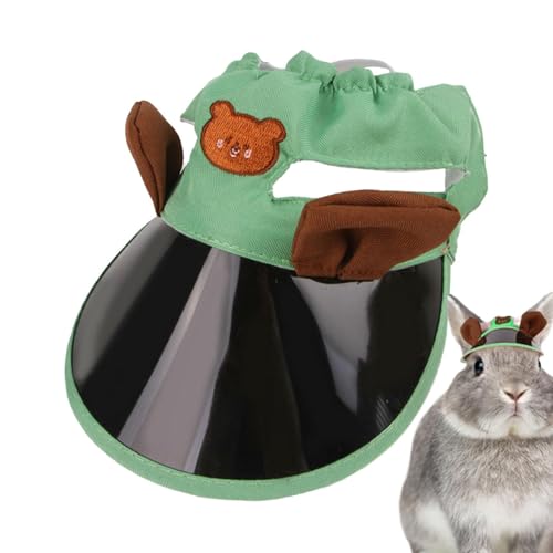 Vesidoloy Haustiersonnenhut, Hunde Sonnenschutzhut - Kätzchen Caps - Pet Sun Protection Caps Verstellbare Reise Sport Hat Visor Sunbonnet Outfit für kleine Welpen von Vesidoloy