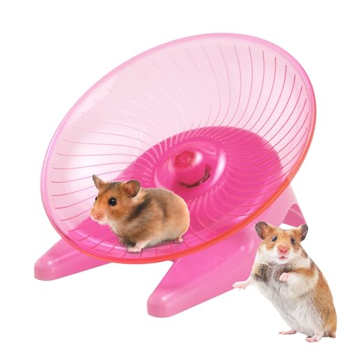 Hamsterräder | rutschfeste transparente Räder für Hamsterübungen | Hamster-Übungszubehör für Hamster, Goldbären, Honighasen und Rennmäuse mit fettem Schwanz Vesone von Vesone