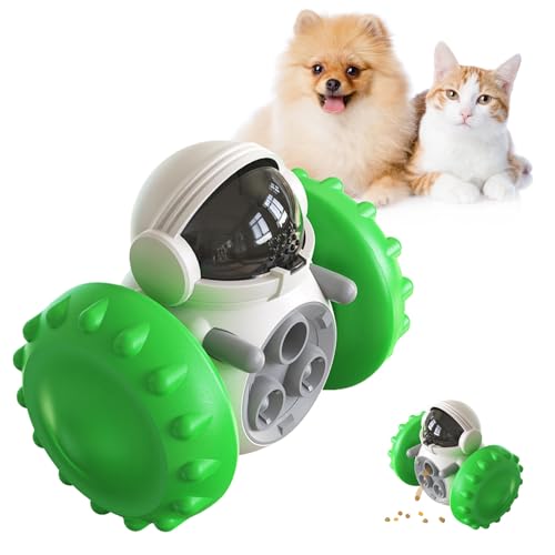 Vesone Balance Car Feeder Spielzeug - Balance Auto Leckfutter Spielzeug Becher Hundefutterautomat - Balance-Auto, interaktives Spielzeug, lustiges Tierfutter-Werkzeug, interaktives Katzen von Vesone