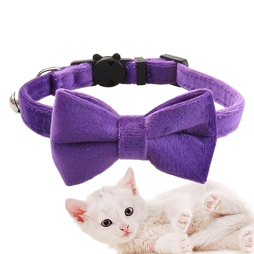 Vesone Katzenhalsband mit Schleife - Nicht reizendes Haustierhalsband für Hunde und Katzen | Haustierbedarf für Outdoor-Aktivitäten für Fotografie, Hochzeit, Zuhause, Spazierengehen, Reisen von Vesone