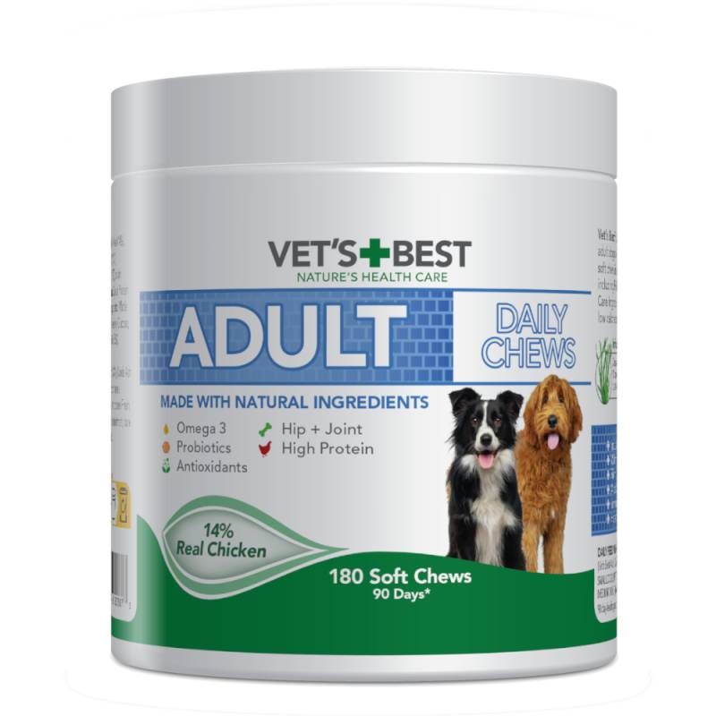 Vet's Best Adult Daily Chews Huhn - 400 g (180 Chews) von Vet's Best