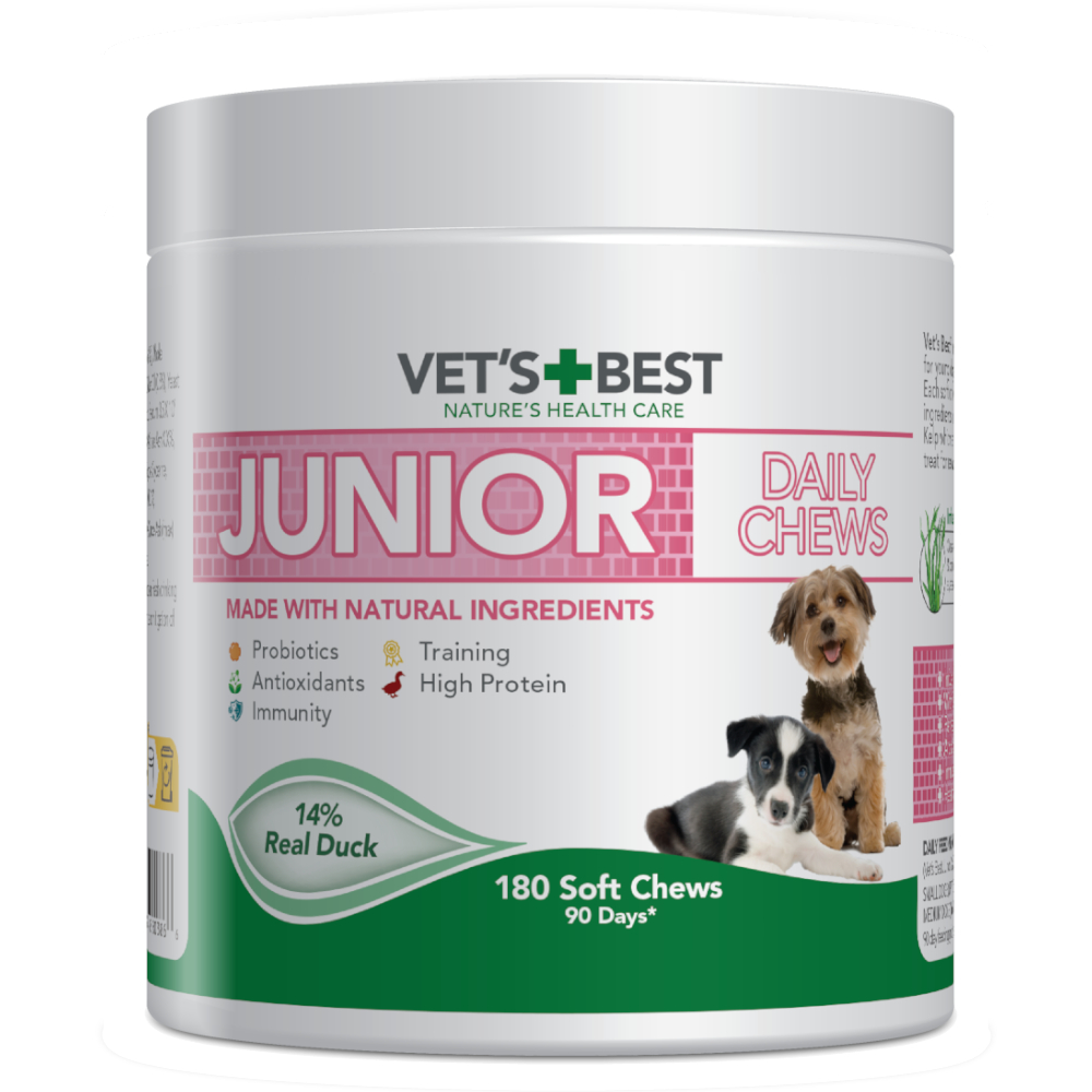 Vet's Best Junior Daily Chews Ente - 400 g (180 Chews) von Vet's Best