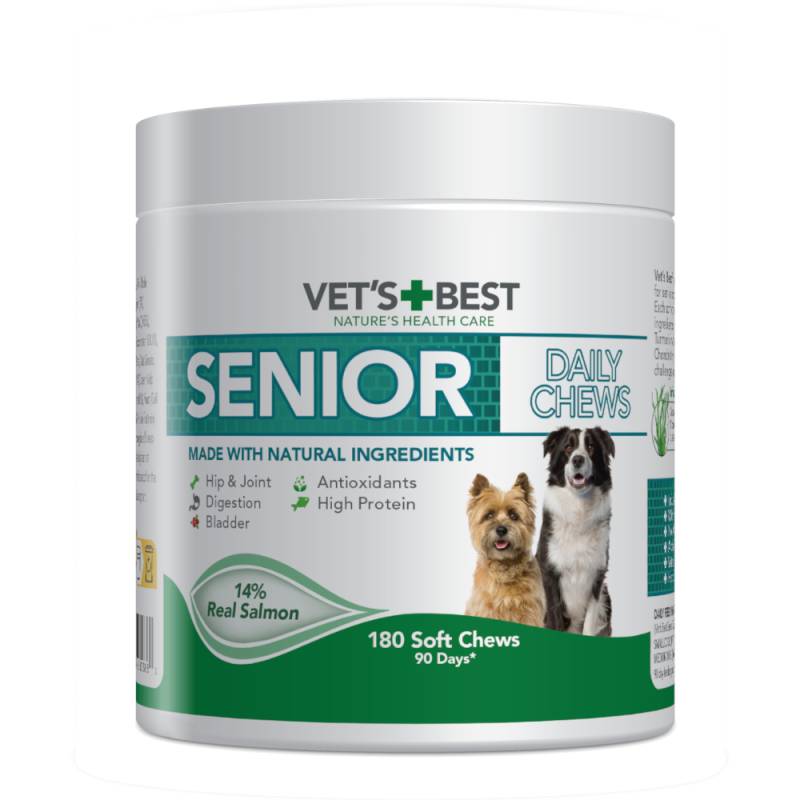 Vet's Best Senior Daily Chews Lachs - 400 g (180 Kautabletten) von Vet's Best