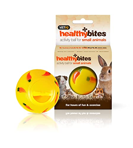 VetIQ Healthy Bites Activity Leckerli-Ball für kleine Tiere, interaktives Spielzeug, 7 cm Durchmesser von VetIQ