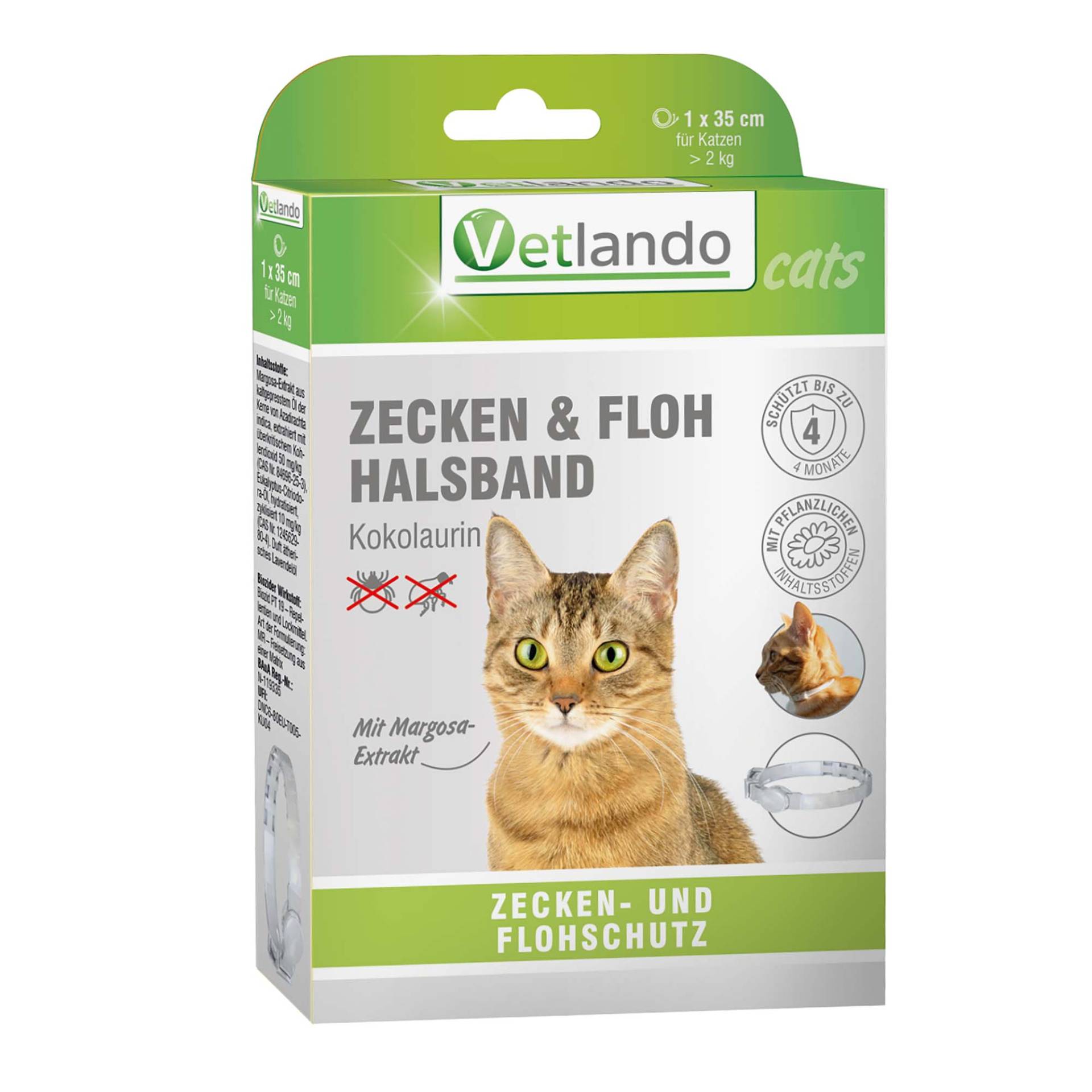 Vetlando Kokolaurin Zecken- & Floh-Halsband Katze - 1 Stück Vetlando Kokolaurin Zecken- & Floh-Halsband Katze - 1 Stück von Vetlando