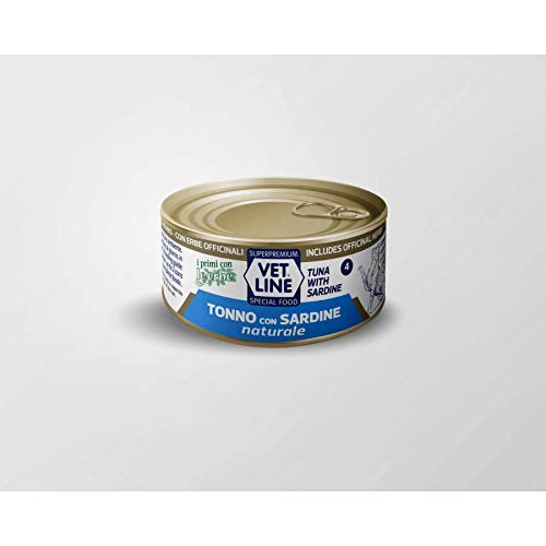 Vetline Nasse erwachsene Katze scat. von 70 gr (Thunfisch und Sardinen natürlich) von Vetline