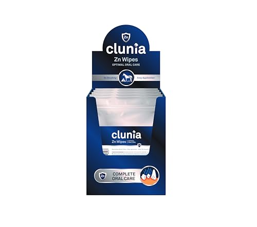 CLUNIA Zn Wipes Display Box – 20 Beutel mit je 10 Tüchern von VETNOVA