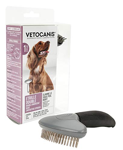 Vetocanis Doppel-Striegel für Hunde, 18 Zähne von VETOCANIS