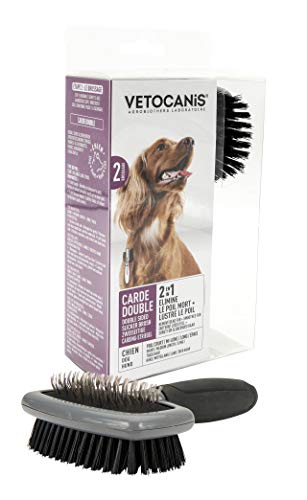 Vetocanis Fellpflegebürste für kleine Hunde, mit ergonomischem Griff von VETOCANIS