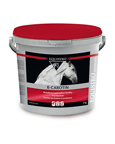 EQUISTRO® ß-Carotin | Ergänzungsfuttermittel für Pferde | Für ein optimales Reproduktionsgeschehen bei Zuchtstuten &–Hengsten | Premium Qualität | 3kg von Vetoquinol - Equistro