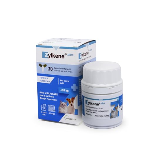 CentroVete Zylkene Plus for Dogs and Cats Weighing Under 10kg, 30 CPS, Helps Relax Dog and Cat with Recurring Discomfort von Vetoquinol