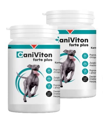 Vetoquinol CANIVITON FORTE Plus 2 x 90 Tabletten (180 Tabletten) - Ergänzungsfuttermittel für Hunde zur Unterstützung der natürlichen Gelenkfunktion von Vétoquinol