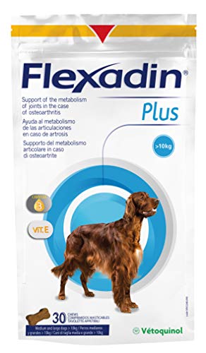 Vetoquinol – Flexadin Plus – mittelgroß und groß 1 Stück 30 Tabletten von Vetoquinol