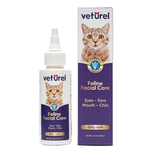 Veturel Gesichtsspray für Katzen | 100ml Auge, Gesicht, Mund und Kinn Pflege Tropfen | Sanfte Gesichtstherapie von Veturel