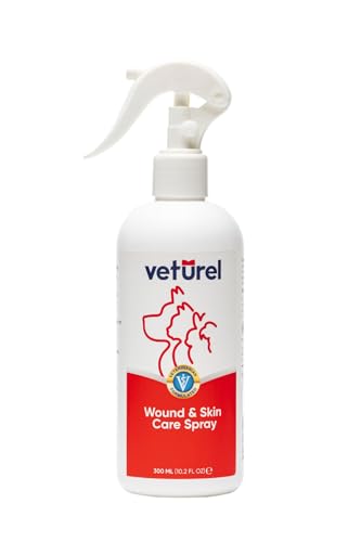 Veturel Hautpflegespray, Hundepflegespray, Haustierspray, Haustierreinigungsspray, Hunde- und Katzenpflege, Spray gegen juckende Katzen, schöne Haut, frischer Atem, 300 ml von Veturel