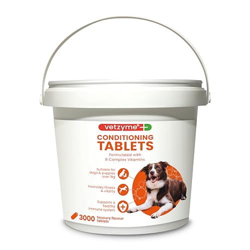 Vetzyme Hunde Kondition Tabletten 3000 Stück von Vetzyme