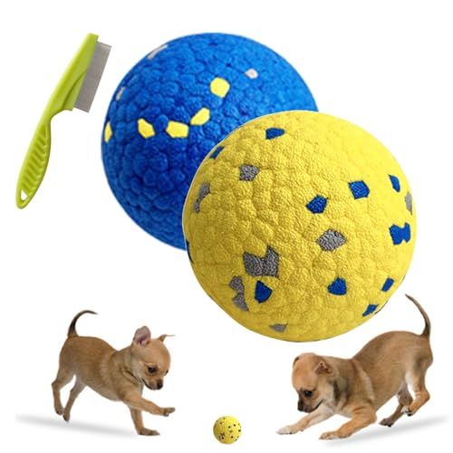 Vgpbphj Dog Tennis Balls for Aggressive Chewers, Indestructible Tennis Balls for Dogs, hundeball unzerstörbar, Hunde wasserspielzeug, hundespielzeug unzerstörbar (2 Stuck-1) von Vgpbphj