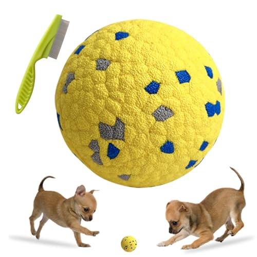 Vgpbphj Dog Tennis Balls for Aggressive Chewers, Indestructible Tennis Balls for Dogs, hundeball unzerstörbar, Hunde wasserspielzeug, hundespielzeug unzerstörbar (B-Yellow) von Vgpbphj