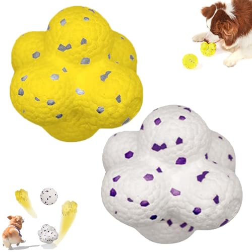 Vgpbphj The Mellow Dog Beruhigungsball, Beruhigungsbälle für Hunde, Mellow Dog Emotional Support Ball, Unzerstörbare Hundetennisbälle, Petbobi Ball für aggressive Kauer (A1+A2) von Vgpbphj