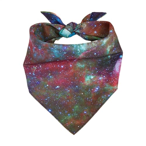 Dreieckiges Hundelätzchen,Hundeschal Dreieckslätzchen | Hunde-Bandana-Schal, Dreiecks-Lätzchen,Weiches Space-Hundehalstuch, dreieckiges Sternenhalstuch für Haustiere, Hunde, Welpen und große Hunde von Vgvgaj