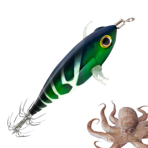 Fishing Squid Köder,Leuchtköder für Tintenfisch und Oktopus | Kompakte Fluoreszierende Angelköder Für Einsteiger Und Angler Fishing Squid Köder,Leuchtköder für Tintenfisch und Oktopus | Kompakte Fluoreszierende Angelköder Für Einsteiger Und Angler von Vgvgaj