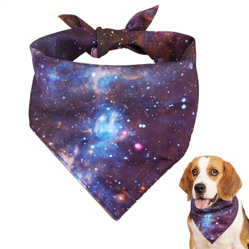 Hundehalstücher,Hundehalstuch - Hunde-Bandana-Schal, Dreiecks-Lätzchen - Dreieckige Lätzchen mit Sternenmuster für Hunde, waschbare Katzentuch-Lätzchen für Haustiere, Hunde, Welpen und kleine Hunde von Vgvgaj