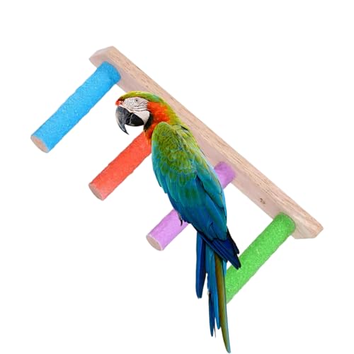 Nymphensittich Spielzeug - Kletterleiter Aus Holz Für Vögel | Robustes Multifunktions-Krallenpflege-Spielzeug Mit Interaktivem Käfigzubehör Für Wellensittiche, Sittiche Und Unzertrennliche Nymphensittich Spielzeug - Kletterleiter Aus Holz Für Vögel | Robustes Multifunktions-Krallenpflege-Spielzeug Mit Interaktivem Käfigzubehör Für Wellensittiche, Sittiche Und Unzertrennliche von Vgvgaj